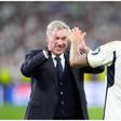 Real Madrid's Carlo Ancelotti and hero of the night against Bayern Munich, Joselu.