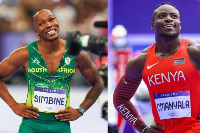 Akani Simbine and Ferdinand Omanyala.