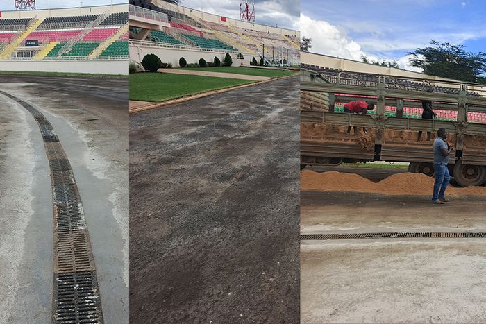 Updated Progress Over Insalation of Tartan Track at Nyayo Stadium Ahead of Kip Keino Classic, CHAN 2024
