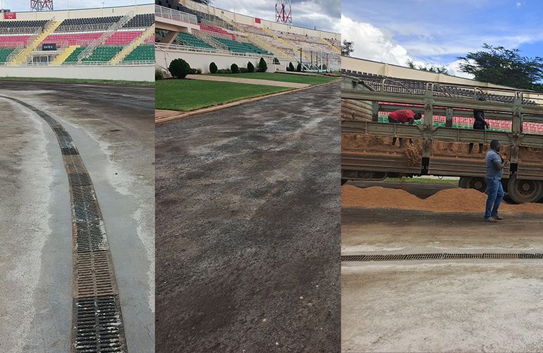 Updated Progress Over Insalation of Tartan Track at Nyayo Stadium Ahead of Kip Keino Classic, CHAN 2024
