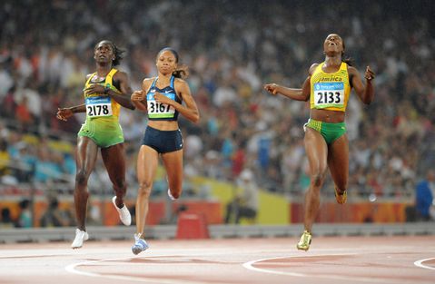 Veronica Campbell-Brown Reminisces Strategy She Used to Obliterate Allyson Felix Twice in the 200m at The Olympics