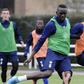 McDonald Mariga in training action with Inter Milan.