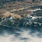 Foggy Himalaya mountains