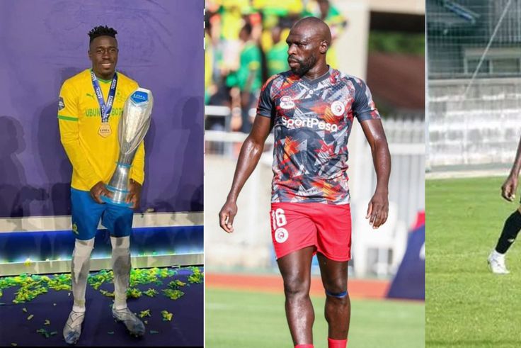 Kenya's Brian Mandela, Joash Onyango and Anthony Akumu.