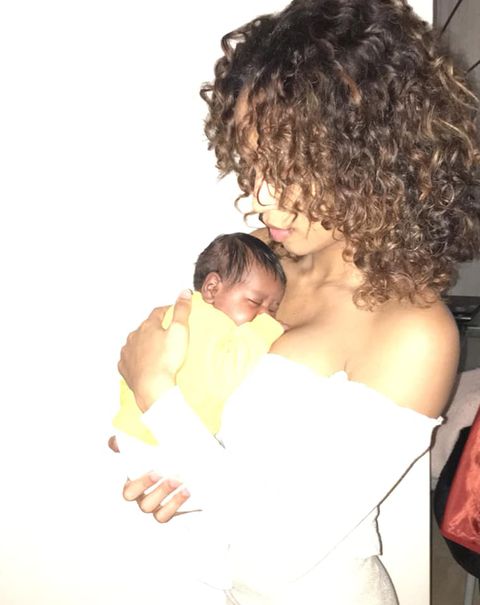 Jelicia Westhoff and Maduka Okoye have a son