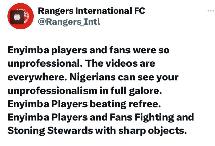 NPFL: Rangers And Enyimba Continue Oriental Show Of Shame With Bizarre ...