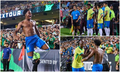 VIDEO: Brazil's Endrick copies Messi celebration after late game-clincher against Mexico