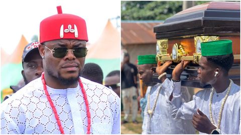 A different kind of pain - Super Eagles star pours heart out after laying parents to rest in emotional tribute
