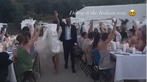 Super Eagles of Nigeria star Cyriel Dessers weds partner Rosalie De Ruysscher in Italy.