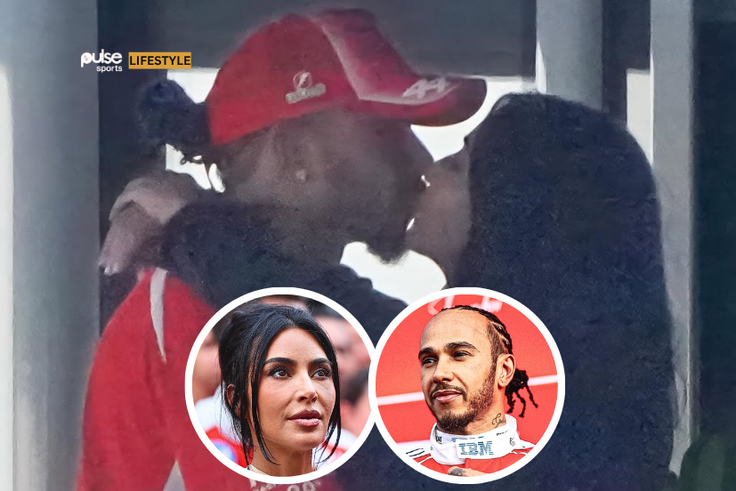 Kim Kardashian & Lewis Hamilton share passionate kiss on yacht after Monaco GP podium finish