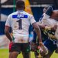 Kenya Harlequin in action against Strathmore Leos at the 2023 Driftwood Sevens.