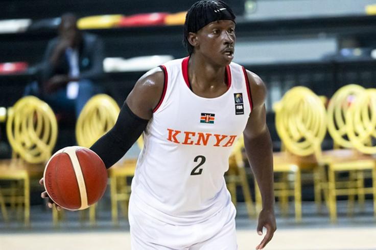 Derrick Ongechi of Kenya Morans during the 2023 FIBA AfroCan.