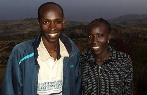 Gilbert Koech and Edna Kiplagat. © The Standard.