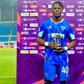 Ayub Timbe of Kenya with his man of the match award.