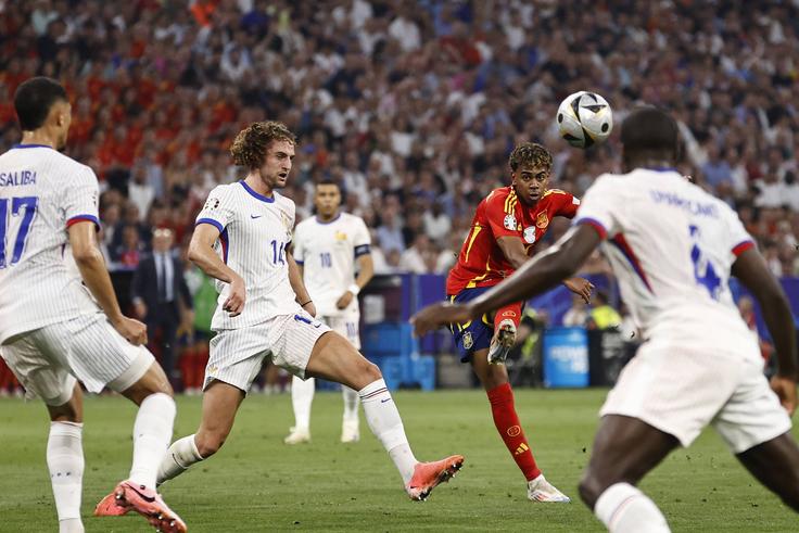 See what people are saying as Barcelona star Lamine Yamal at just 16 years old makes history at Euro 2024 with the goal for Spain against France