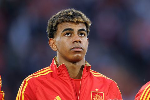 Yamal's right half teammate during Spain v France is older than his father