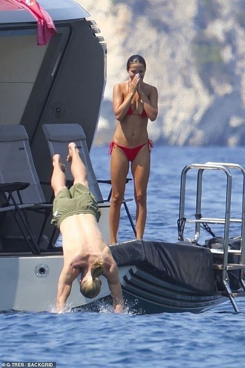 Haaland and his girlfriend Isabel Haugseng in Ibiza | Credit: Daily Mail