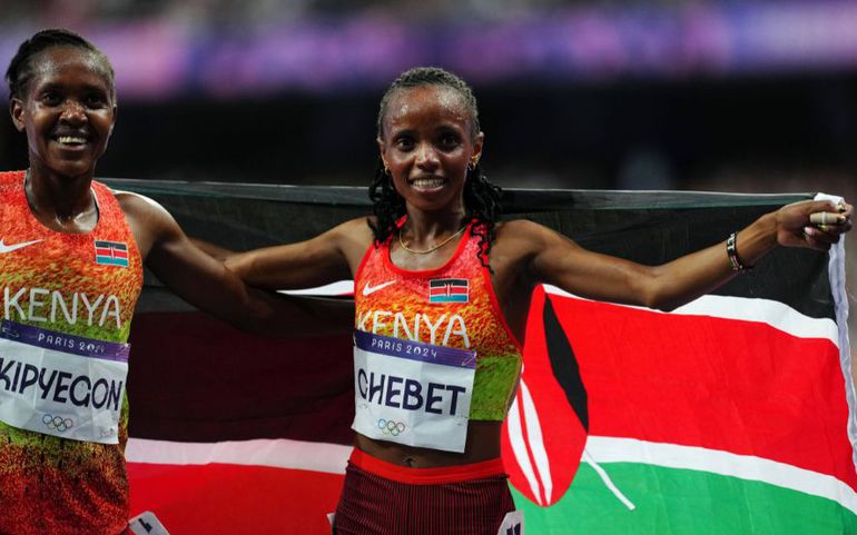Faith Kipyegon and Beatrice Chebet