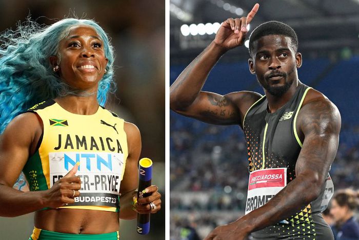 Trayvon Bromell and Shelly-Ann Fraser-Pryce