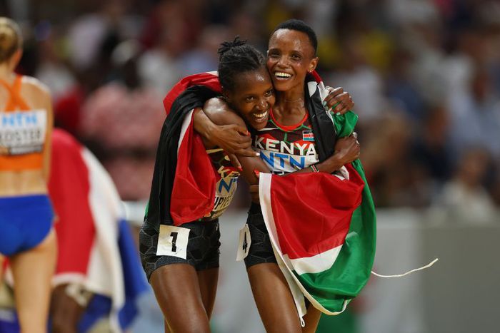 Faith Kipyegon and Beatrice Chebet