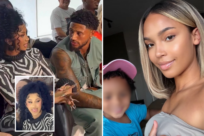 Maduka Okoye’s babymama Jelicia Westhoff shares sweet photo of their son amid Cardi B dating rumours