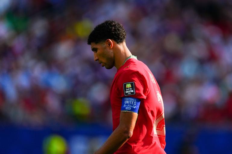 Hakimi looking devastated after Morocco's elimination || Imago