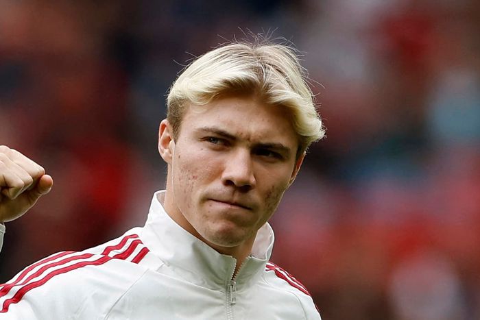 Manchester United forward Rasmus Hojlund | Twitter