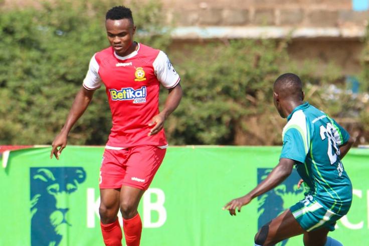 Cliffton Miheso during a match with Kenya Police.
