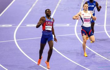 Paris 2024: Rai Benjamin beats Karsten Warholm to claim gold at the Olympic stage as Brazil's Dos Santos claims bronze