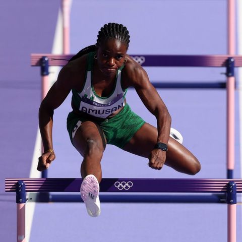 Tobi Amusan started slowly and despite recovering to finish third, came short.