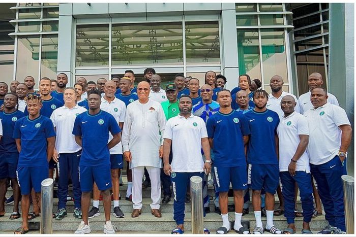 In order to give supporters the chance to see this thrilling game, Governor Umo Uno has paid for more than 30,000 tickets. Image Credit - X/Super Eagles