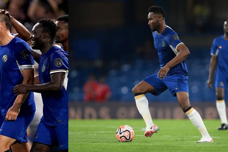 Michael Essien, John Terry, Gary Cahill, and Tiago scored goals as the Chelsea Legends defeated the Bayern Munich Legends 4-0 on Saturday night at Stamford Bridge. - Image Credit - Imago