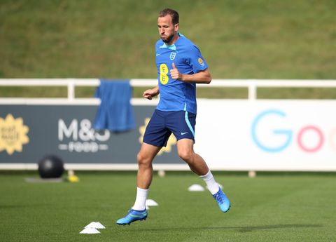 Harry Kane training ahead of England clash with Ukraine || Photo credit: Imago