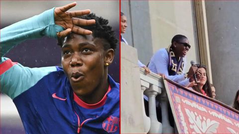 Asisat Oshoala: Nigerians shower praise on Ballon d'Or nominee as she speaks fluent Spanish during victory parade