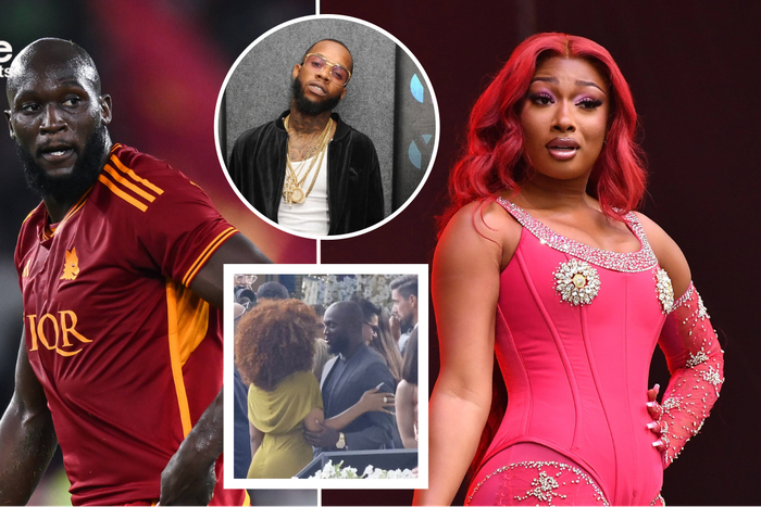 Megan Thee Stallion and Romelu Lukaku