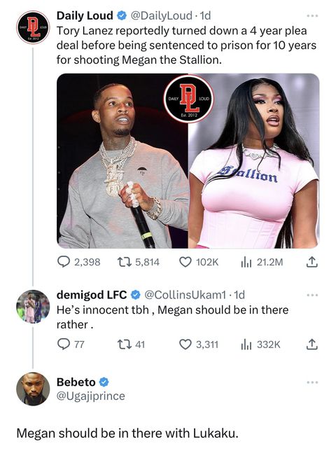 Lukaku and Megan Thee Stallion