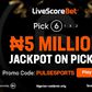 Player wins record ₦2.5 Million jackpot on LiveScore Bet free-to-play game (Pick 6)