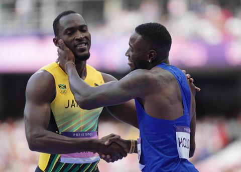 Grant Holloway on the unusal compliment he received from Jamaican rival Hansle Parchment after winning 110mH Olympic gold