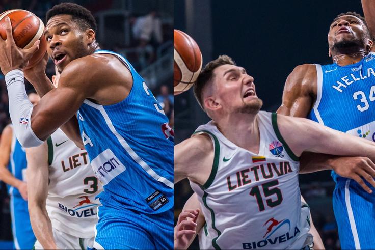 Nigerian Freak Giannis Antetokounmpo powers Greece past Lithuania to EuroBasket semifinal.