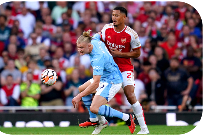 Saliba kept Haaland quiet against City