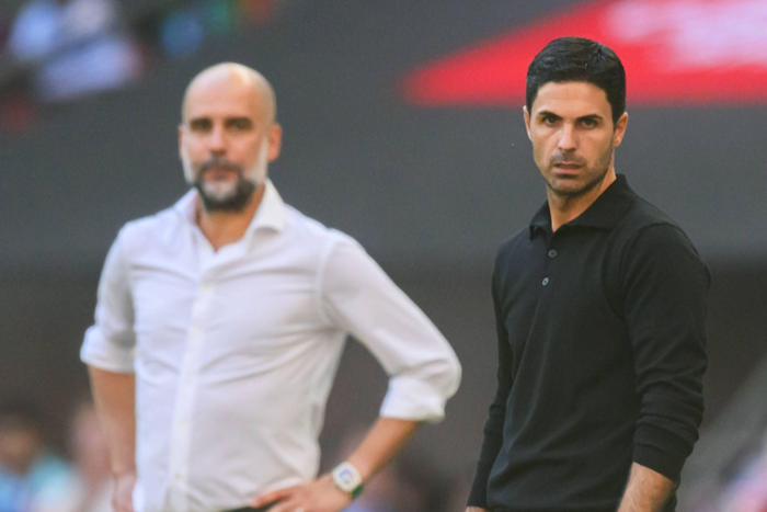 Mikel Arteta and Pep Guardiola || Image credit: Imago
