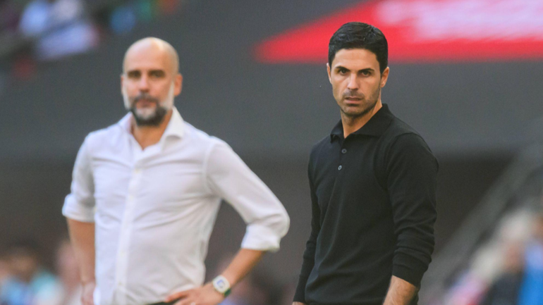 Mikel Arteta and Pep Guardiola || Image credit: Imago
