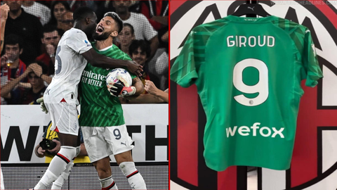 AC Milan begin sale of Oliver Giroud goalkeeper jersey after impressive performance