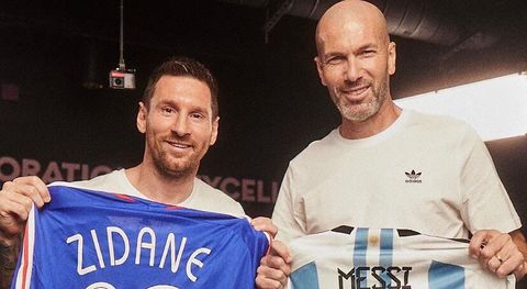Real Madrid legend Zidane regrets not playing with Messi