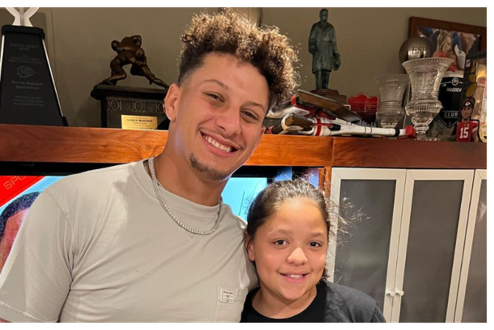 Mia Randall and her superstar brother, Patrick Mahomes