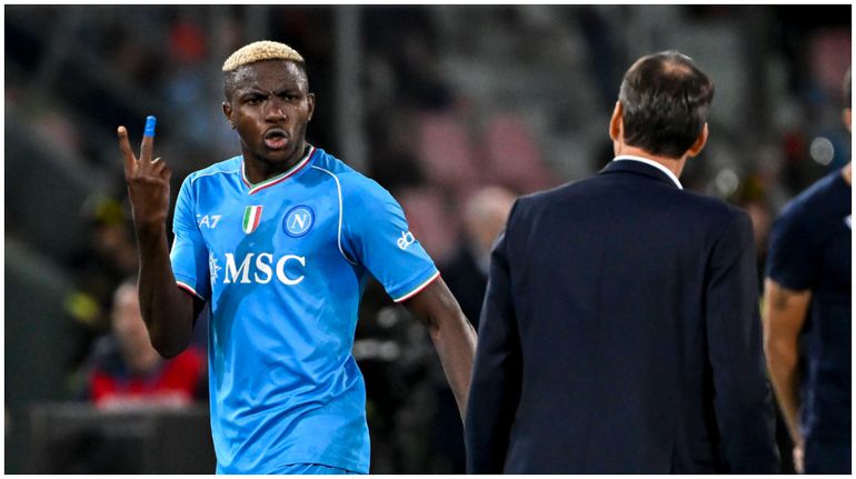 Victor Osimhen clashed with Napoli manager Rudi Garcia ealier in the season .