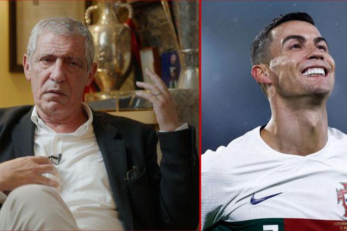 Former Portugal manager Fernando Santos and Cristiano Ronaldo || Image credit: A BOLA