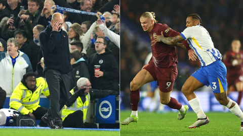 Brighton shock Man City to hand Guardiola 4th consecutive defeat