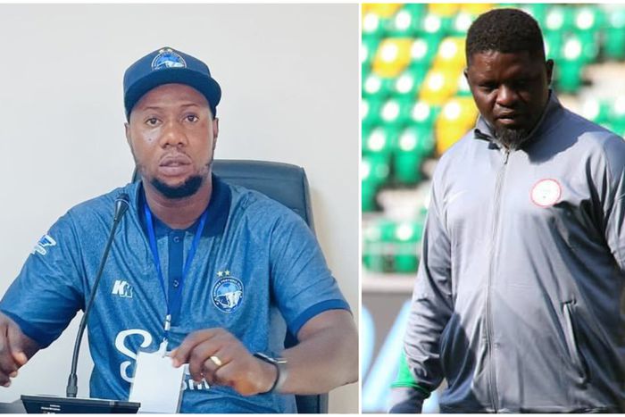 Yemi Olanrewaju (left) and Daniel Ogunmodede (right) will clash in Aba on Sunday.