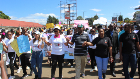 Athletics Kenya amplifies fight against GBV as hundreds take to the streets in Kericho